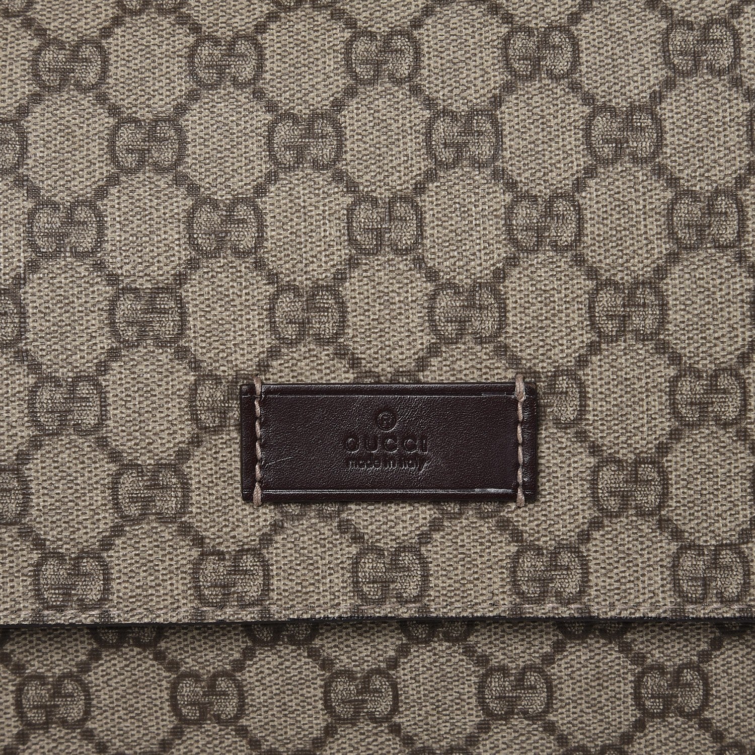 Gucci GG Plus Monogram Messenger Diaper Bag Dark Brown 9 of 9
