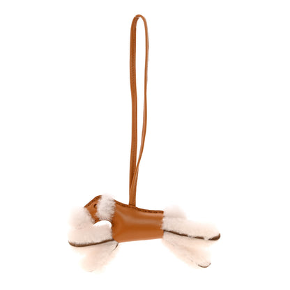 Hermes Milo Lambskin Shearling Budy Charm Biscuit 1 of 4