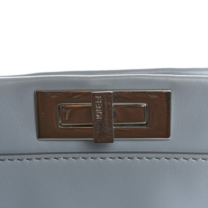 Fendi Vitello Morgan Shiny Nappa Medium Peekaboo Iconic Satchel Polvere Sunflower 15 of 15