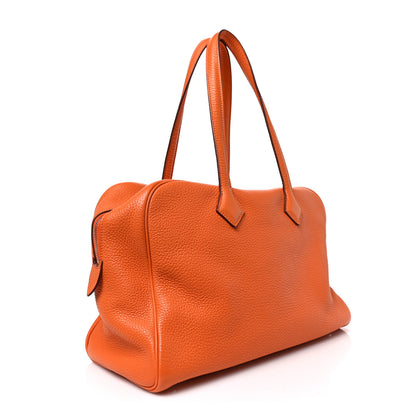 Hermes Taurillon Clemence Victoria II 35 Orange 3 of 8