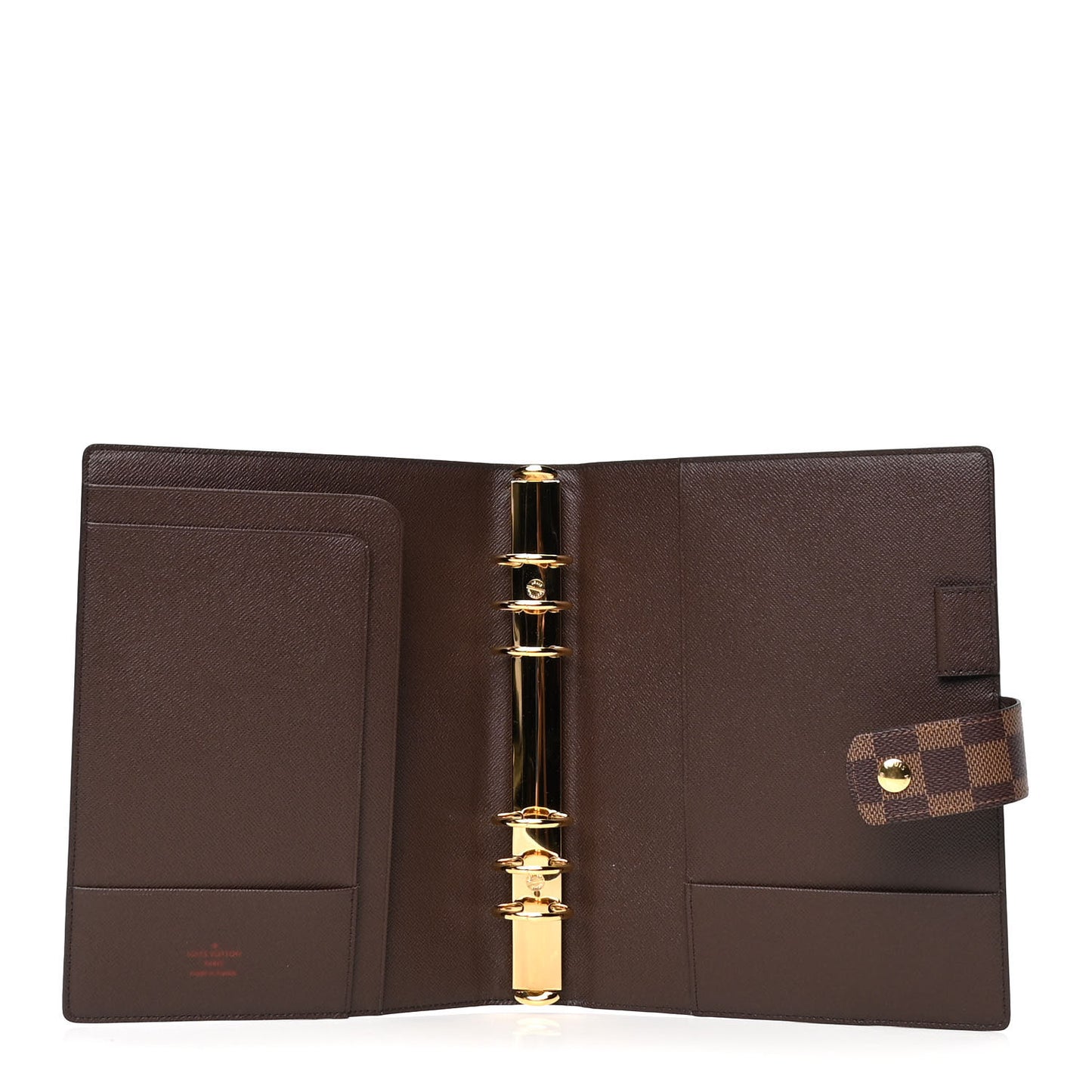 Damier Ebene Large Ring Agenda Cover