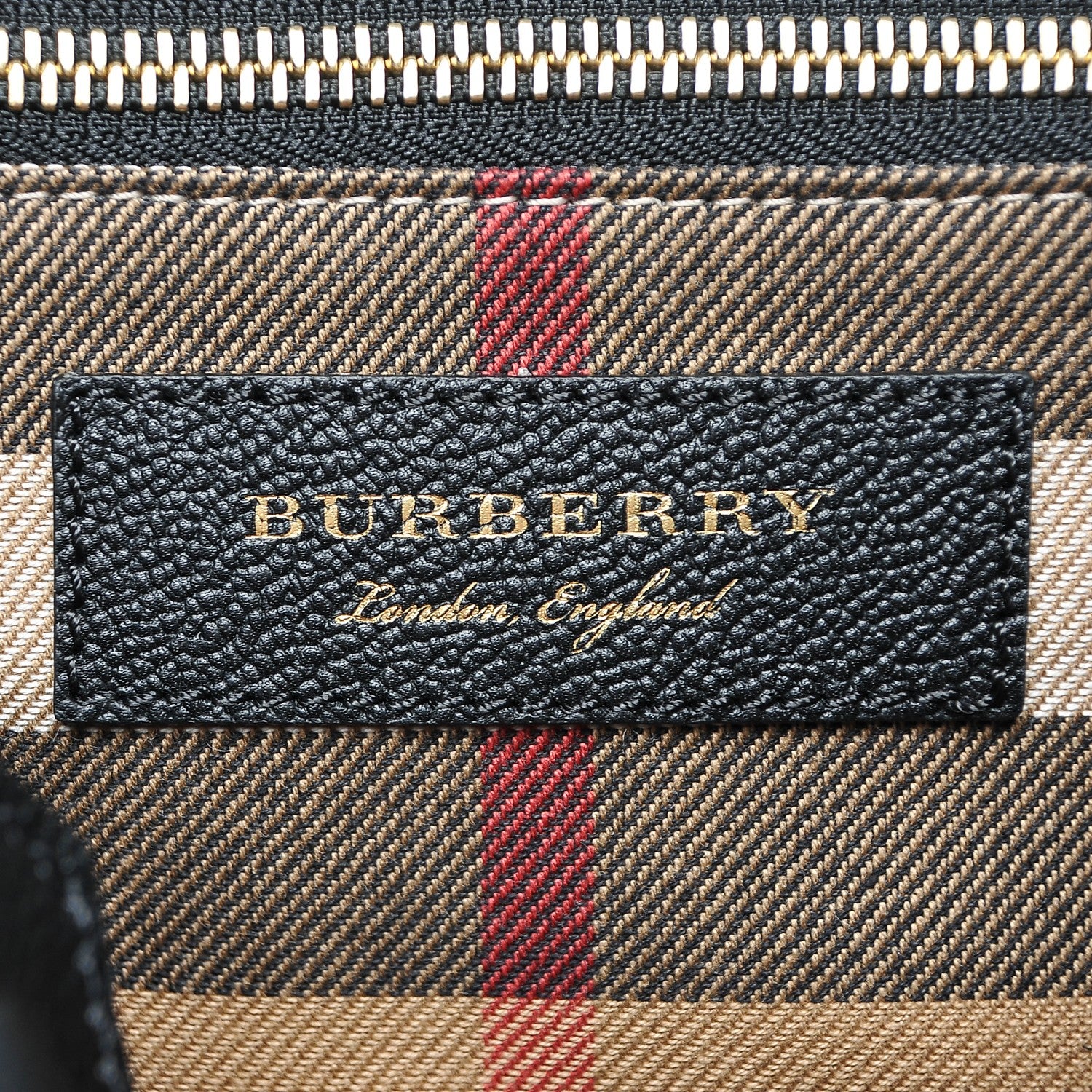 Burberry Soft Grain Calfskin Medium Buckle Tote Black 6 of 7