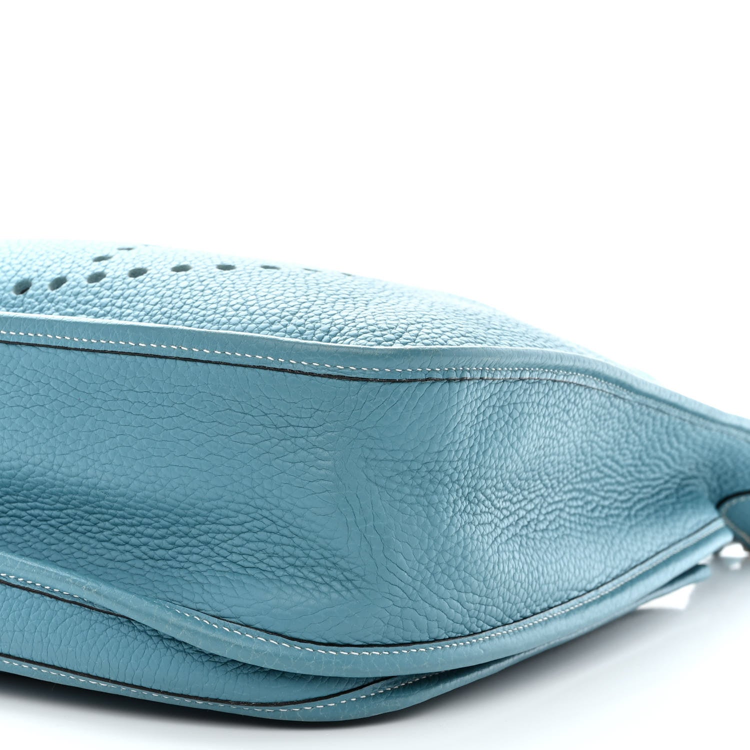 Hermes Taurillon Clemence Evelyne II GM Blue Jean 10 of 11