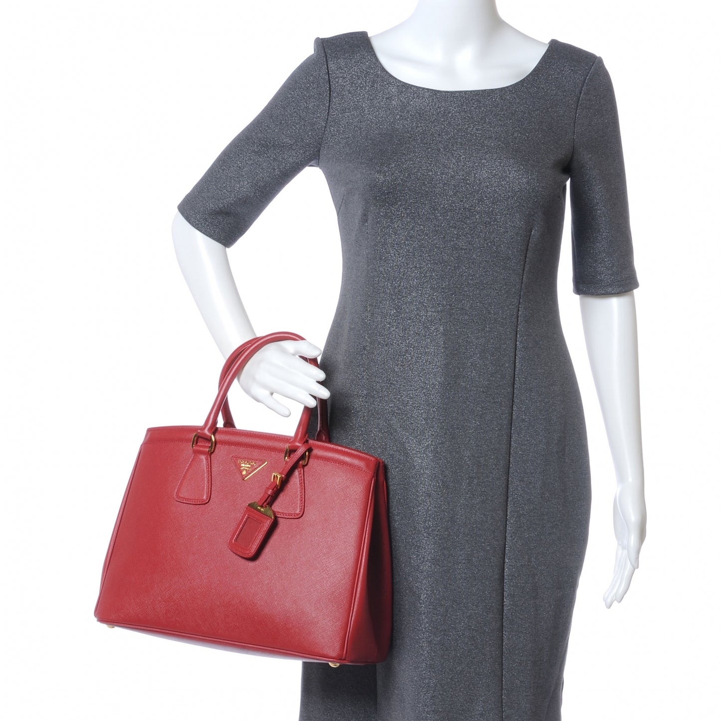 Saffiano Lux Tote Fuoco