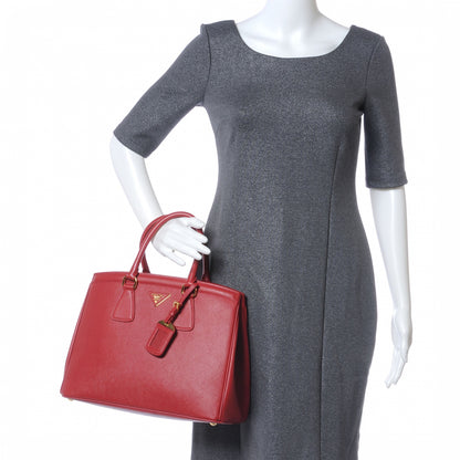 Prada Saffiano Lux Tote Fuoco 2 of 7