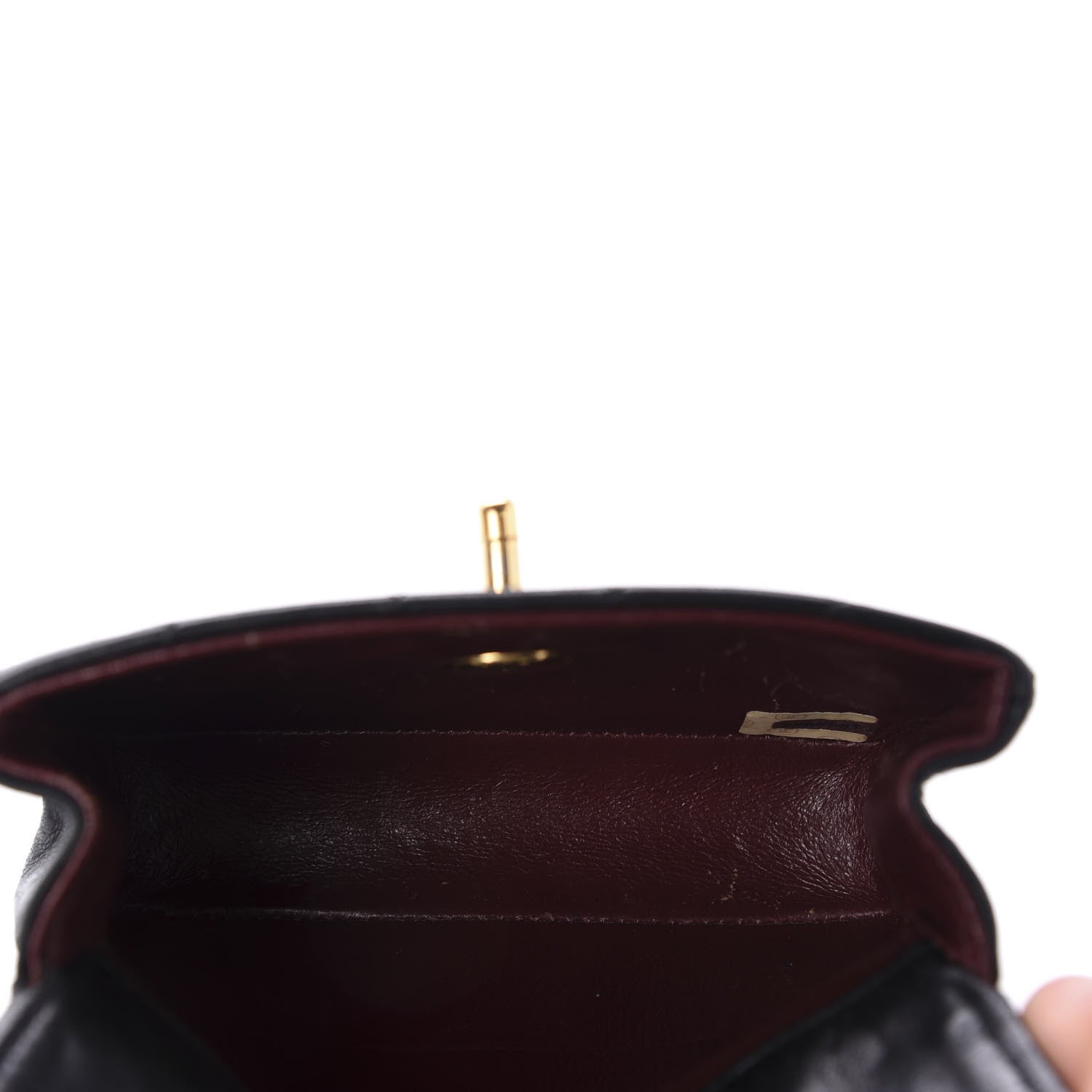 Chanel Lambskin Quilted Micro Mini Flap Bag Black 5 of 16