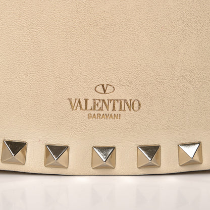 Valentino Garavani Vitello Rockstud Crossbody Saddle Bag Ivory 7 of 12