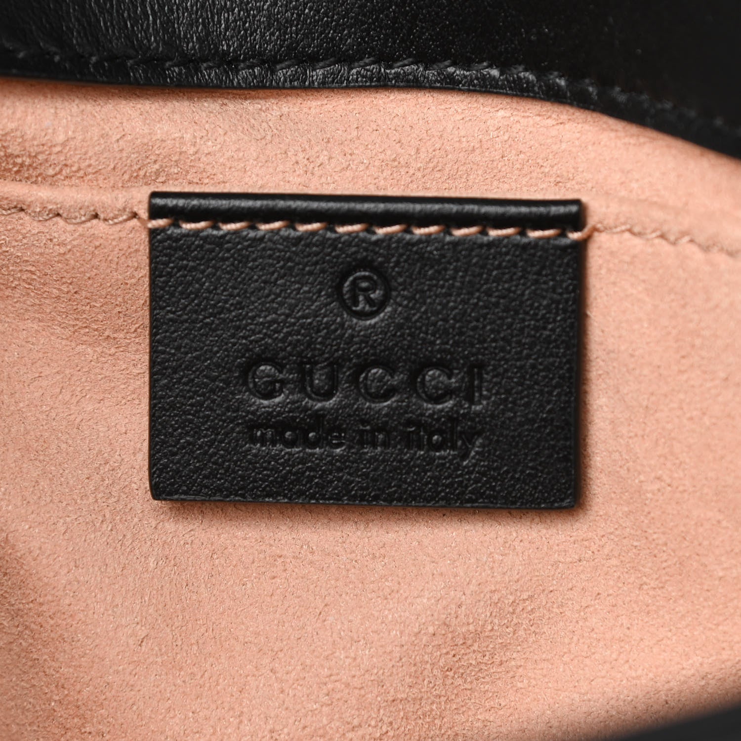 Gucci Calfskin Matelasse Mini GG Marmont Shoulder Bag Black 6 of 12
