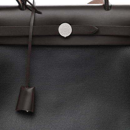 Hermes Toile H Berline Vache Hunter Herbag Zip PM 31 Black Ebene 10 of 13