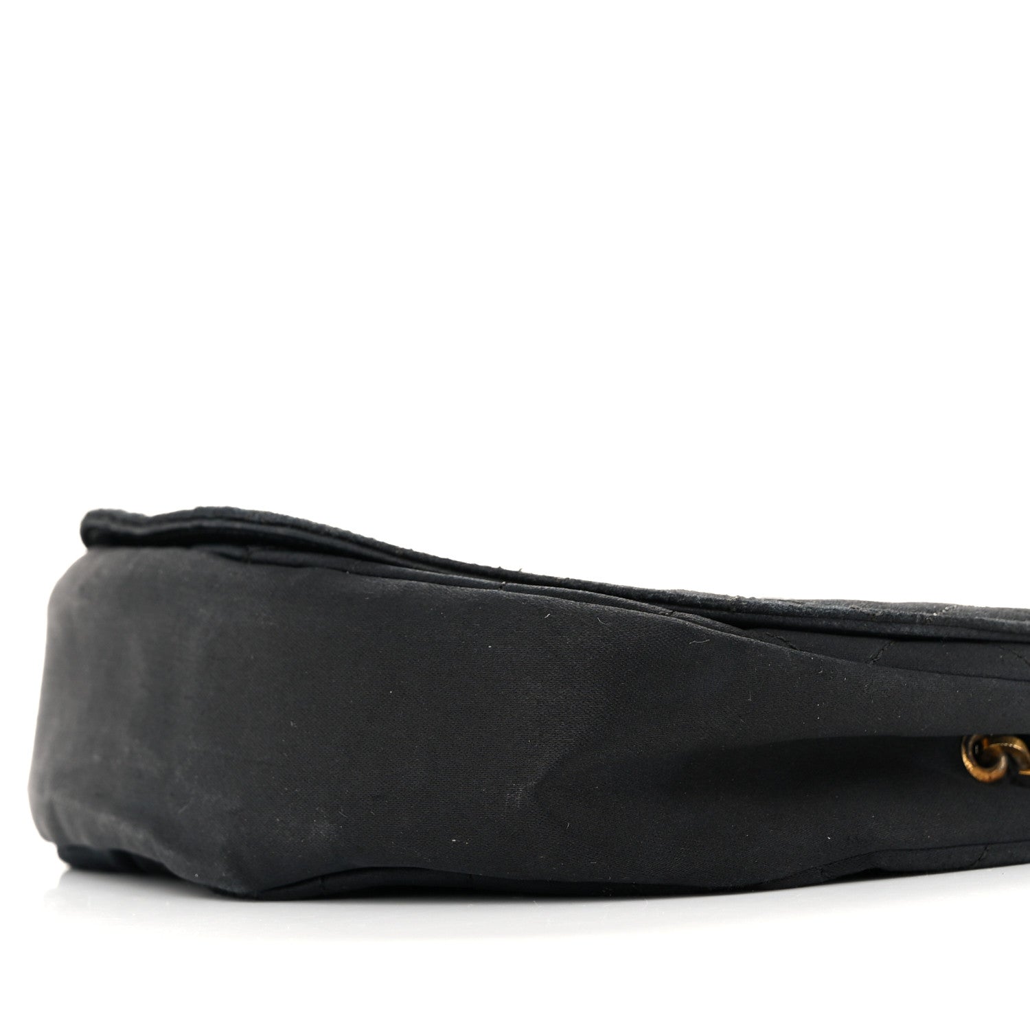 Chanel Satin Quilted Half Moon Flap Black 11 of 16