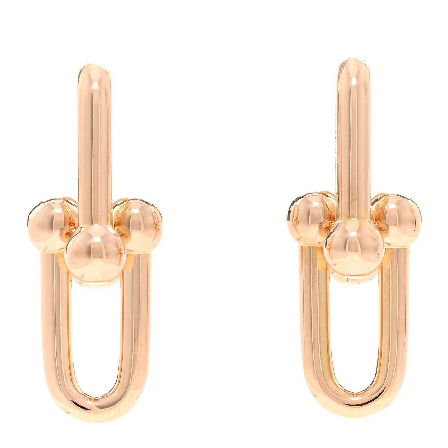 18K Rose Gold Large HardWear Link Earrings