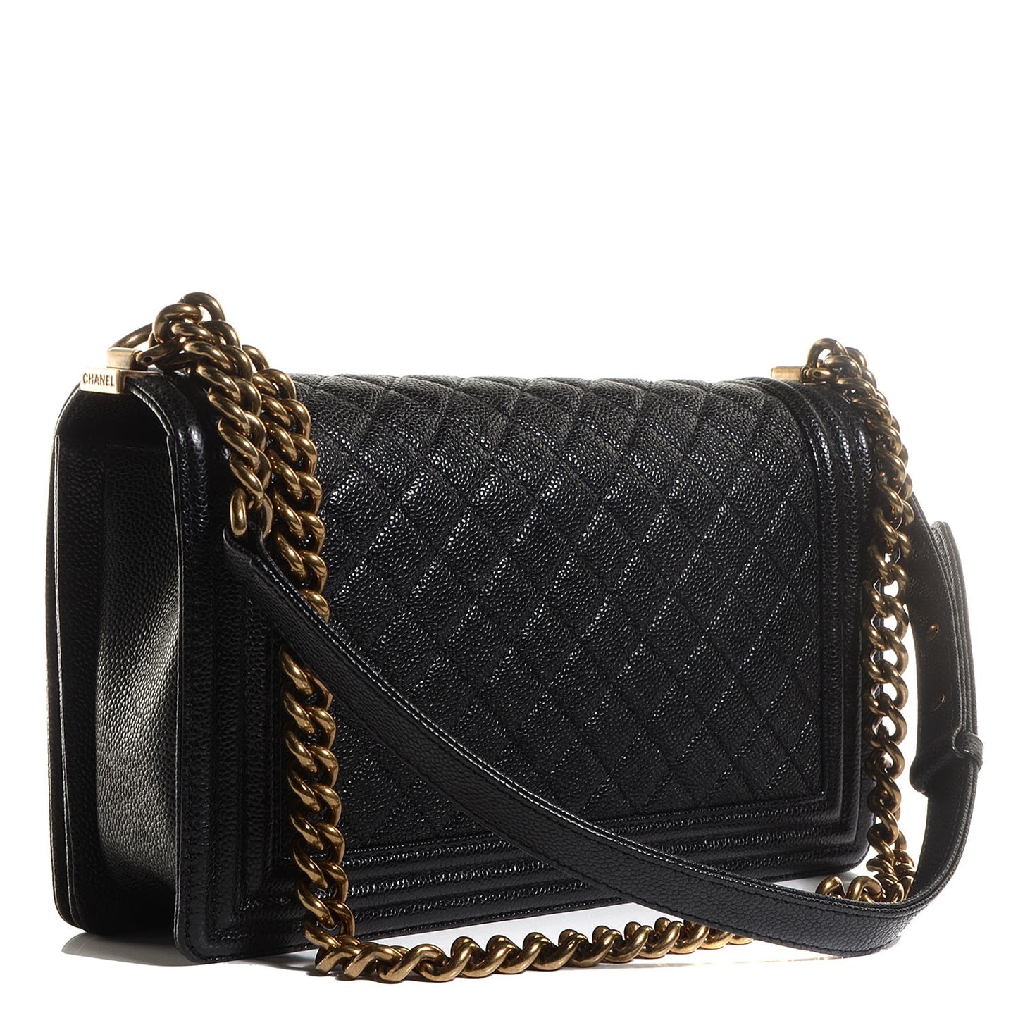 Caviar Quilted New Medium Boy Flap Black