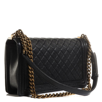 Chanel Caviar Quilted New Medium Boy Flap Black 3 of 9