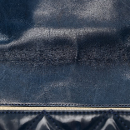 Chanel Vinyl Quilted In The Business Flap Bag Navy Blue 13 of 20