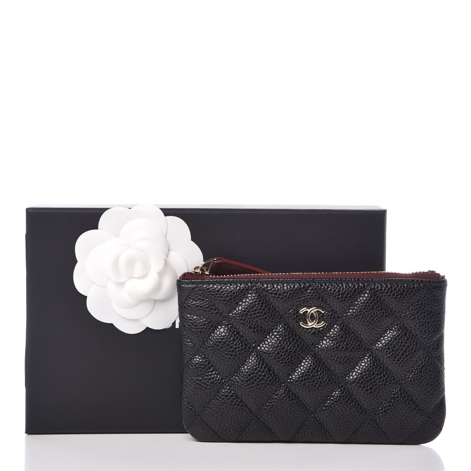 Chanel Caviar Quilted Small Cosmetic Case Black 8 of 8