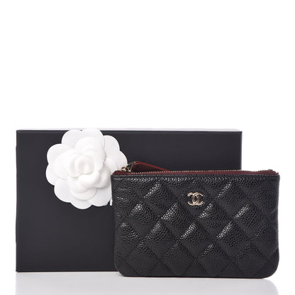 Chanel Caviar Quilted Small Cosmetic Case Black 8 of 8