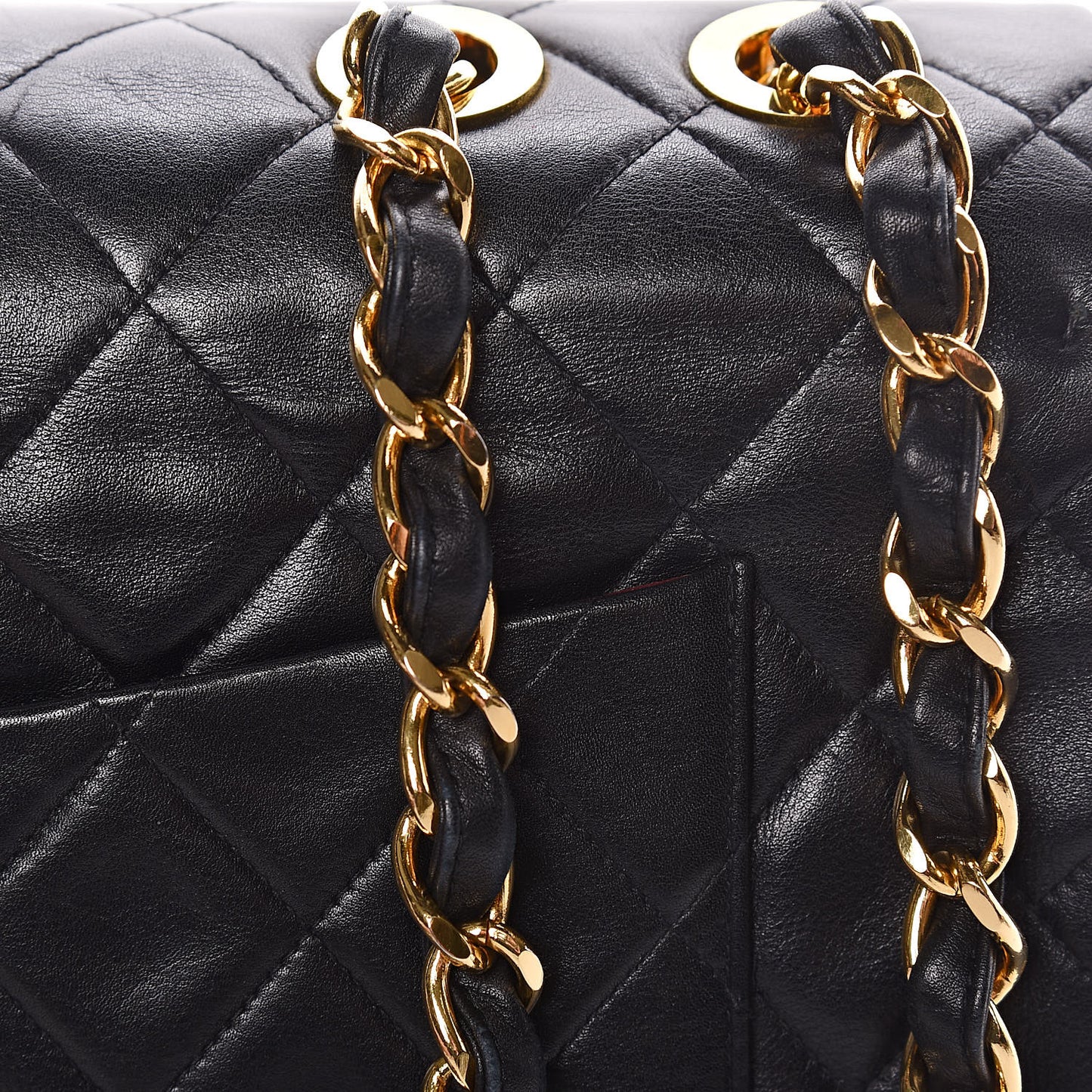 Lambskin Quilted XL Jumbo Single Flap Black