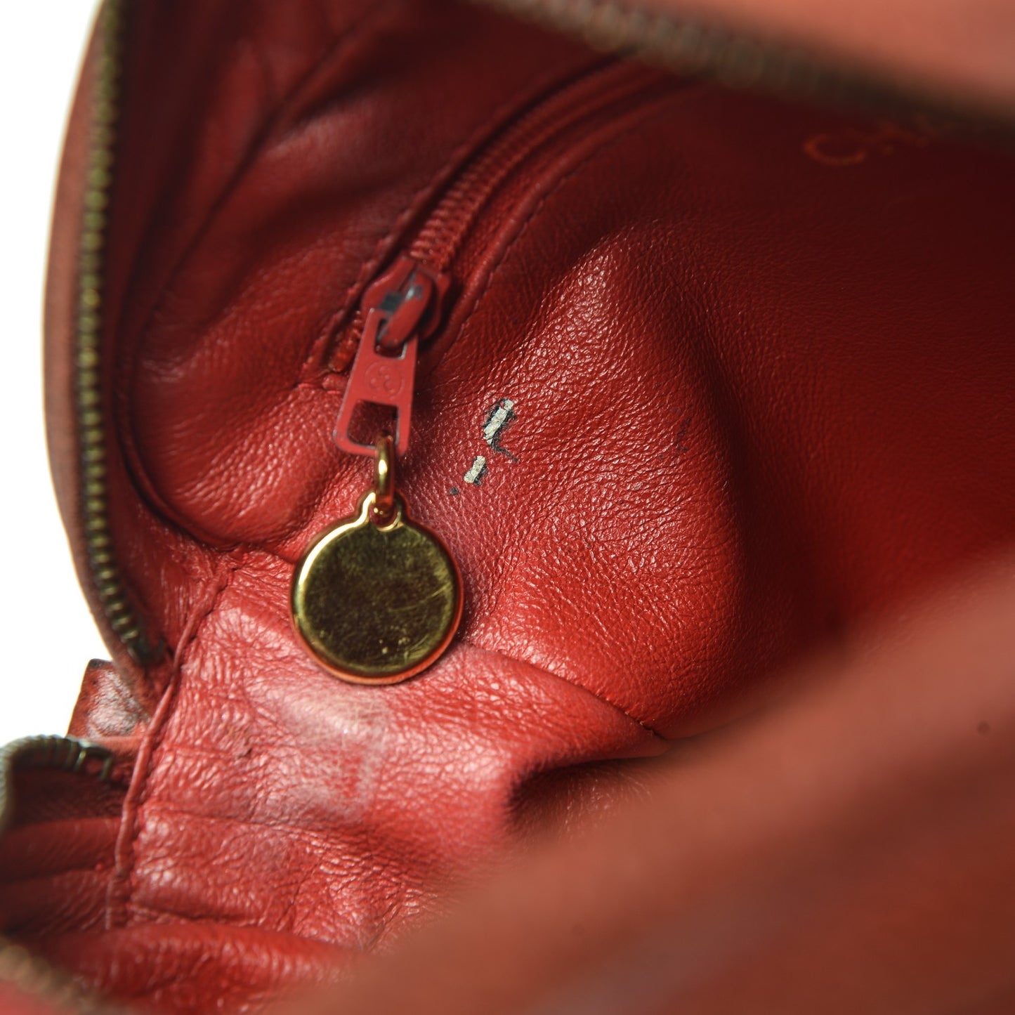 Caviar Quilted Camera Case Red