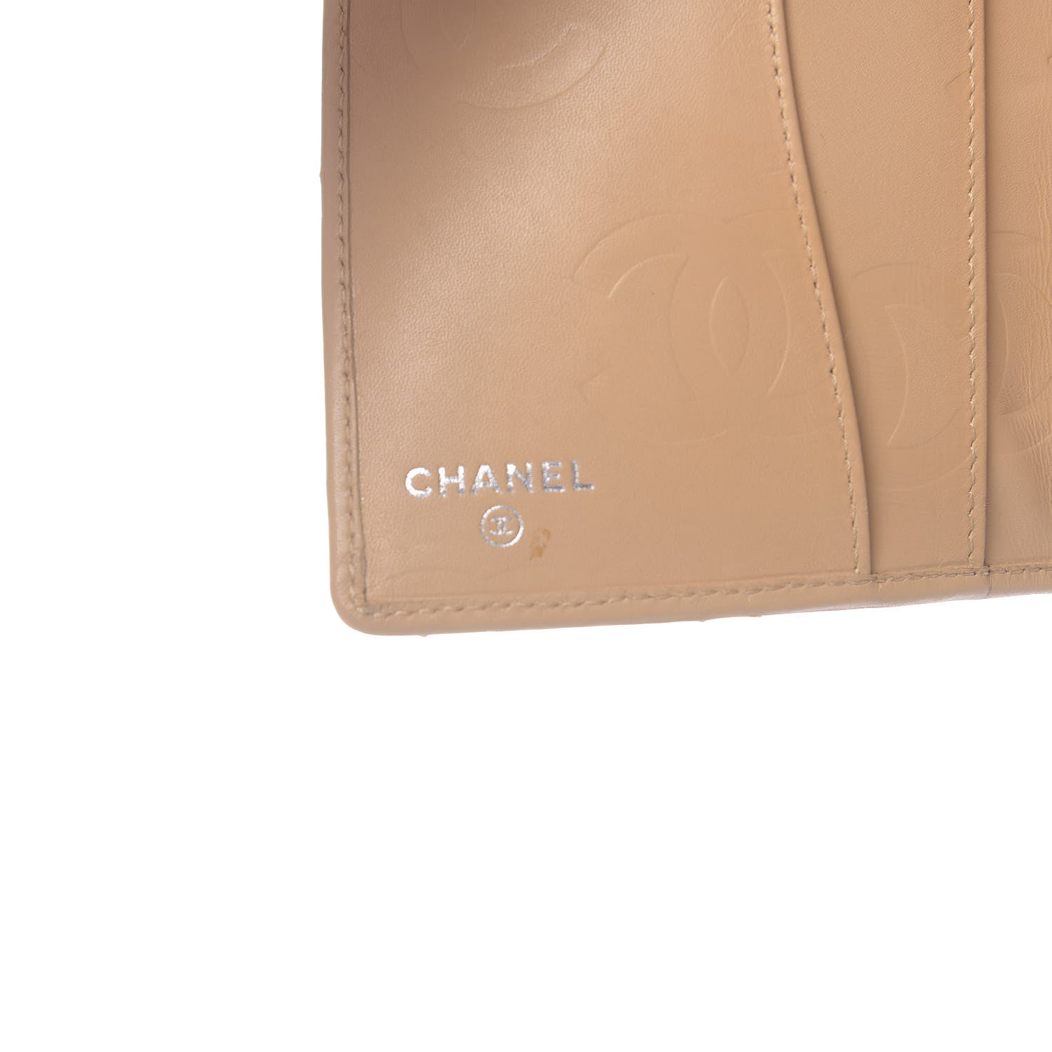 Chanel Calfskin Quilted Small Cambon Agenda Planner Beige Black 6 of 9