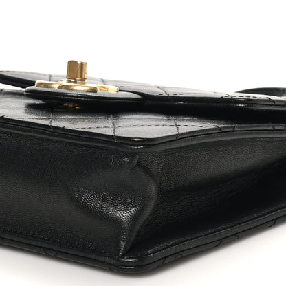 Chanel Goatskin Quilted Chic Pearls Flap Black 10 of 10