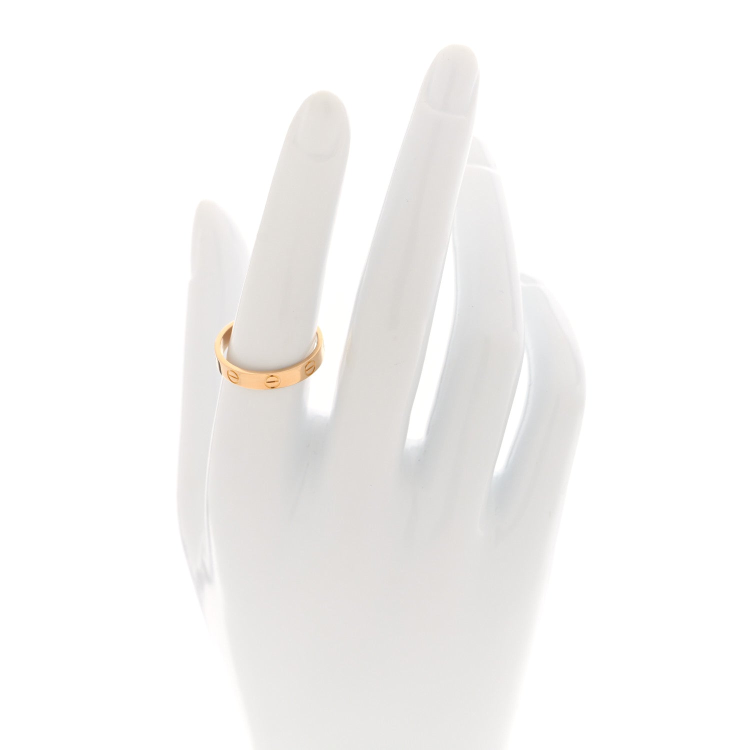 Cartier 18K Yellow Gold 3.5mm LOVE Wedding Band Ring 55 7.25
