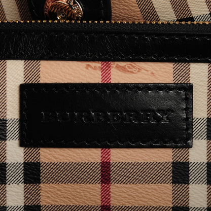 Burberry Haymarket Check Small Canterbury Tote Black 6 of 7