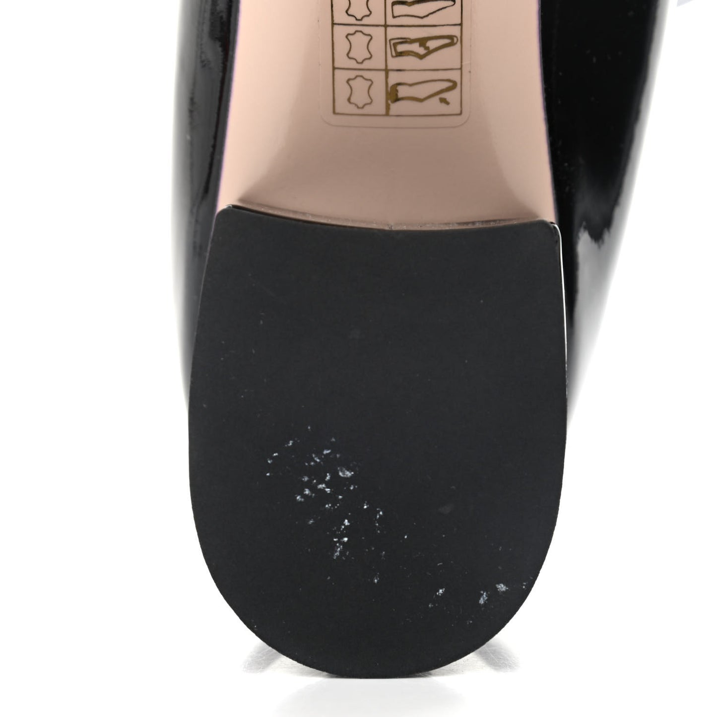 Vernice GG Marmont Fringe 50mm Loafer Pumps 37 Black