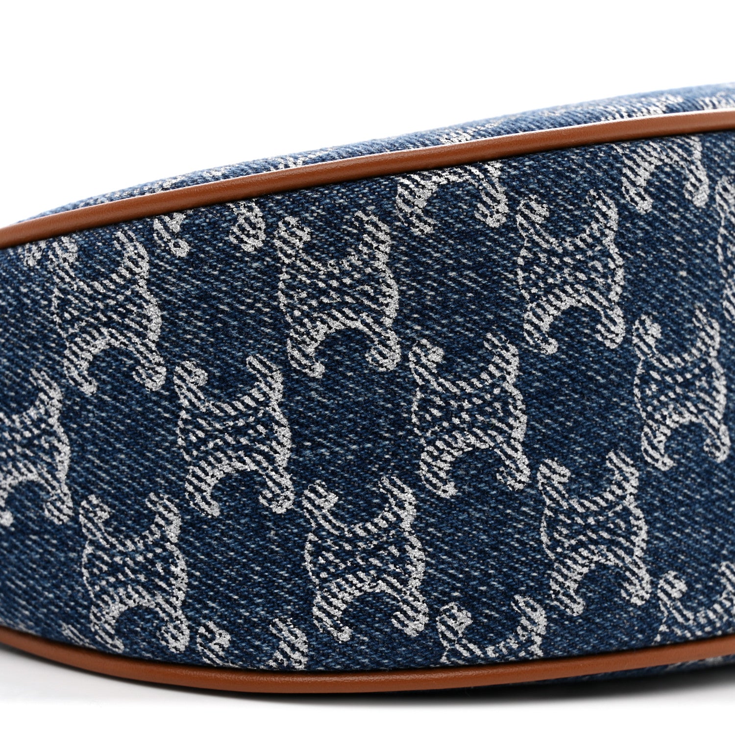 Celine Denim Triomphe Ava Shoulder Bag Blue 9 of 11