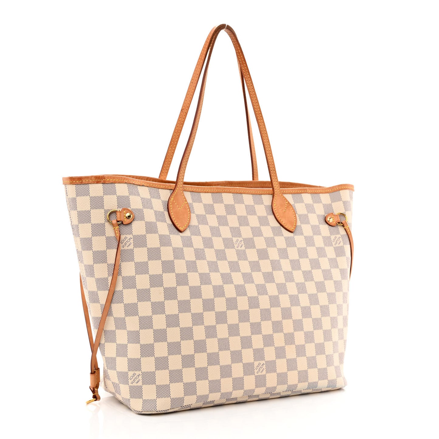 Damier Azur Neo Neverfull MM Rose Ballerine