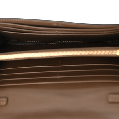 Fendi Vitello Soft F is Fendi Bi-Color FF 1974 Embossed Continental Envelope Wallet On Chain Maya Black 4 of 11