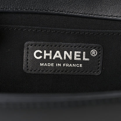 Chanel Calfskin Quilted Medium Boy Flap So Black 6 of 10