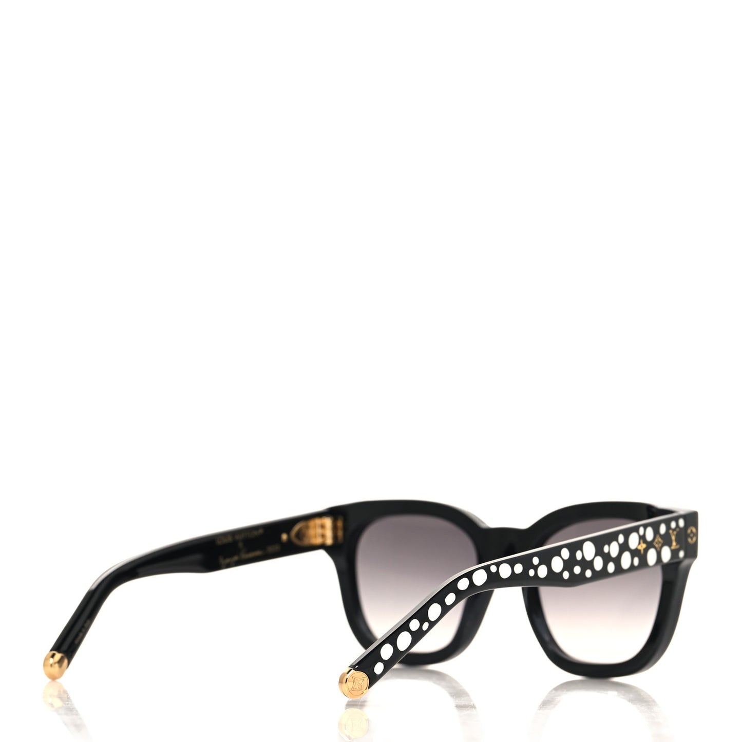 LV X YK Acetate Painted Dots Sunglasses Z1902W Black White