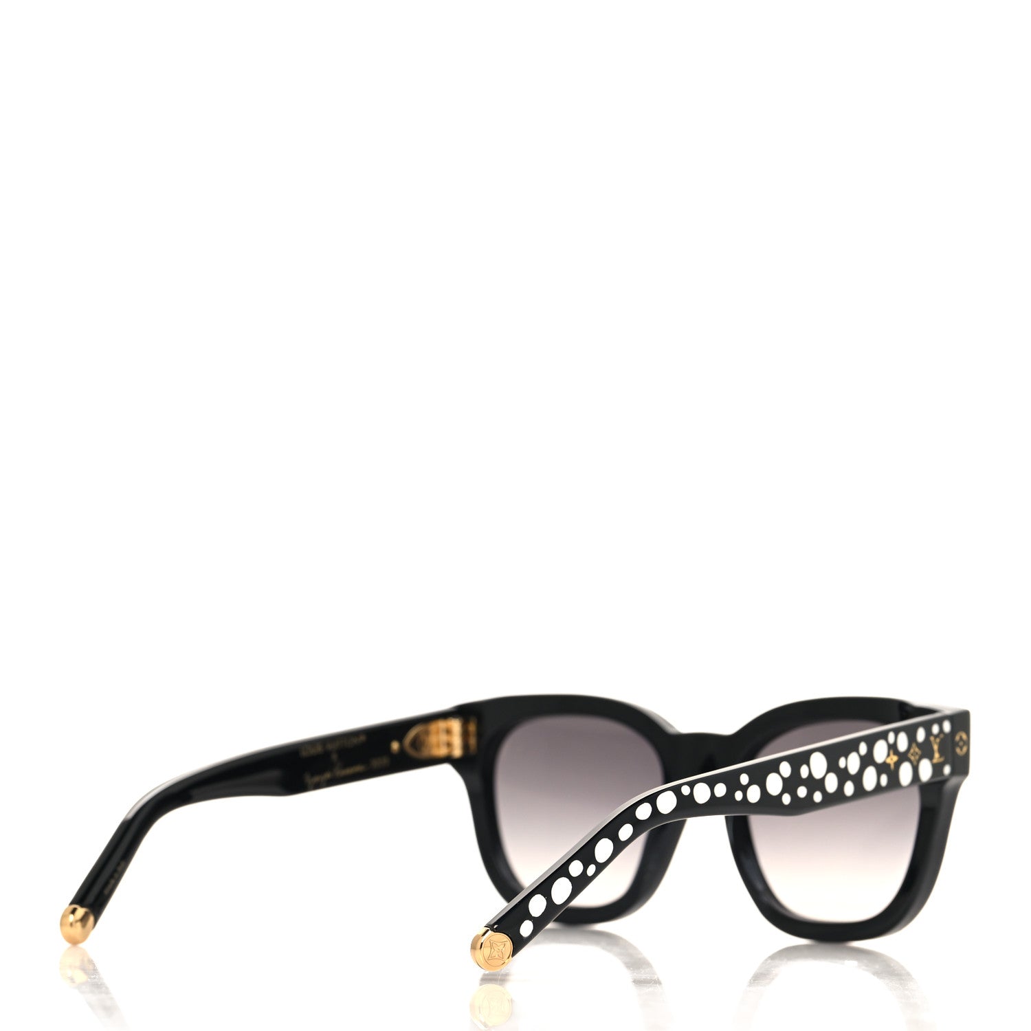 Louis Vuitton LV X YK Acetate Painted Dots Sunglasses Z1902W Black White 4 of 7