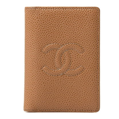 Chanel Caviar CC Timeless Card Holder Wallet Beige 1 of 4