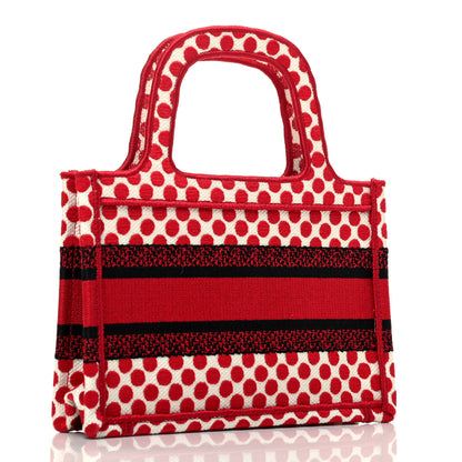 Christian Dior Canvas DiorAmour Dots Mini Book Tote Red 3 of 9