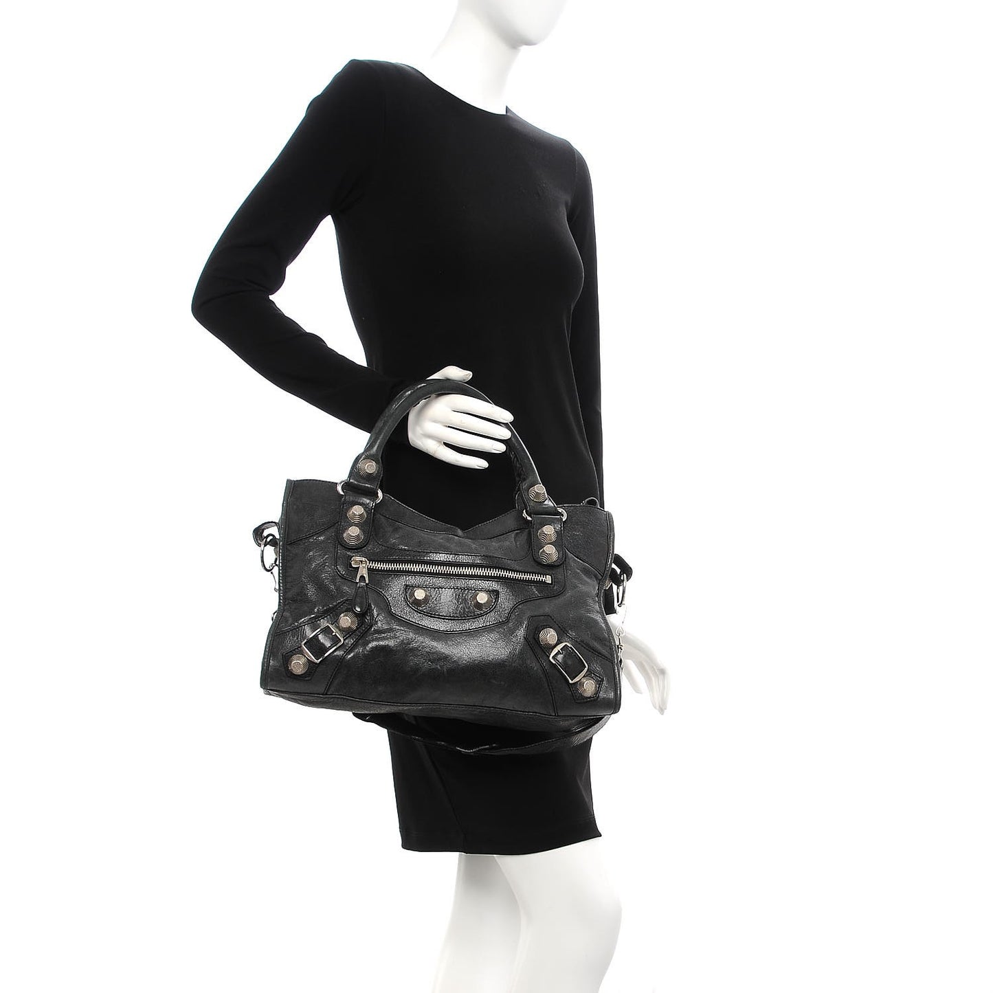 Agneau Giant 21 Silver Hardware City Anthracite