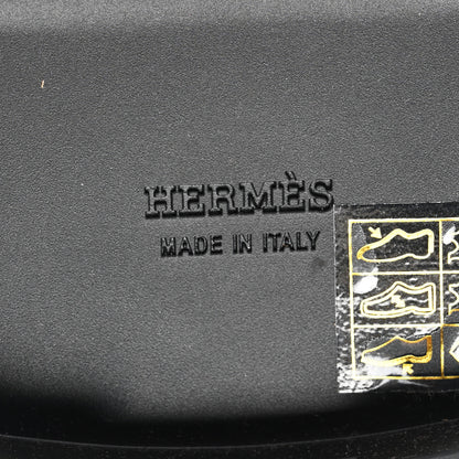Hermes Calfskin First Derby Shoes 37.5 Black 6 of 9