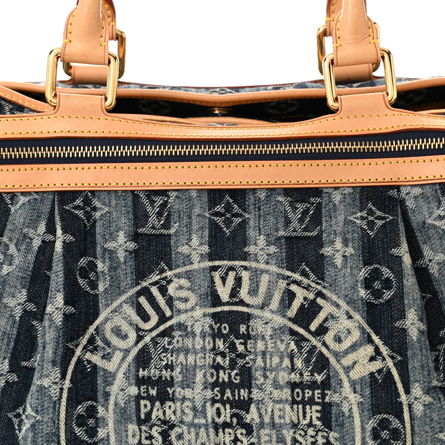 Louis Vuitton Denim Raye Cabas GM 7 of 9