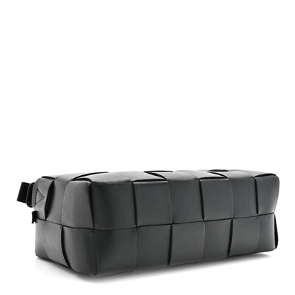 Bottega Veneta Lambskin Maxi Intrecciato Brick Cassette Bag Black 4 of 9