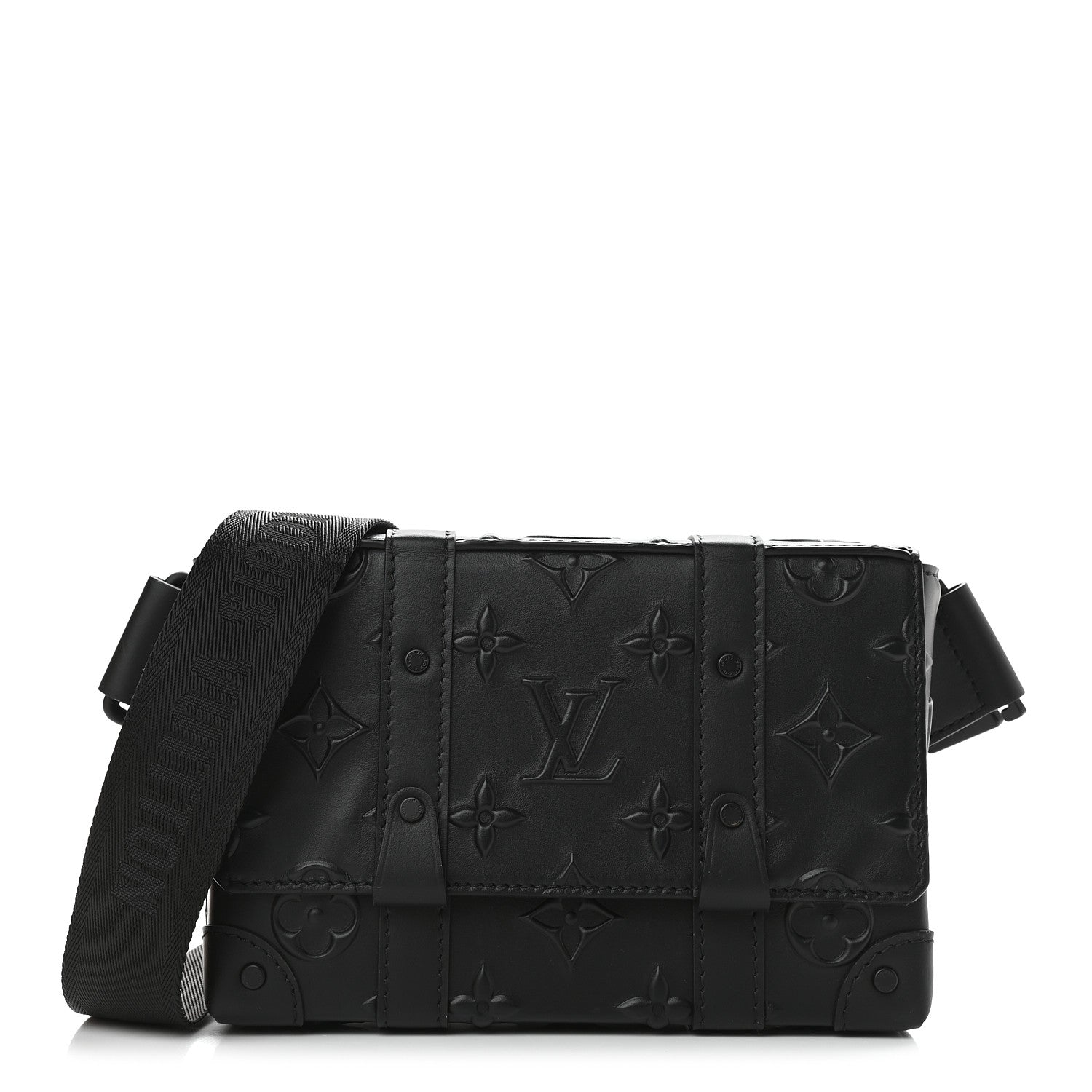 Louis Vuitton Monogram Seal Slingback Trunk Black 3 of 9