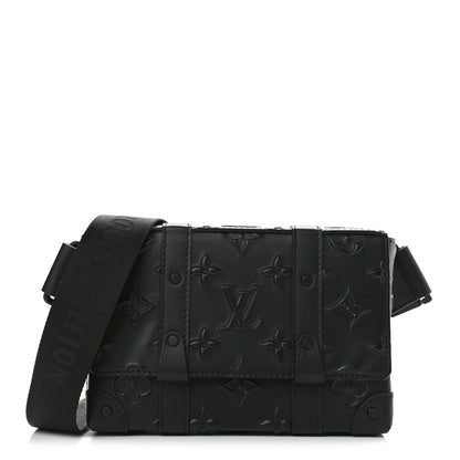 Louis Vuitton Monogram Seal Slingback Trunk Black 3 of 9