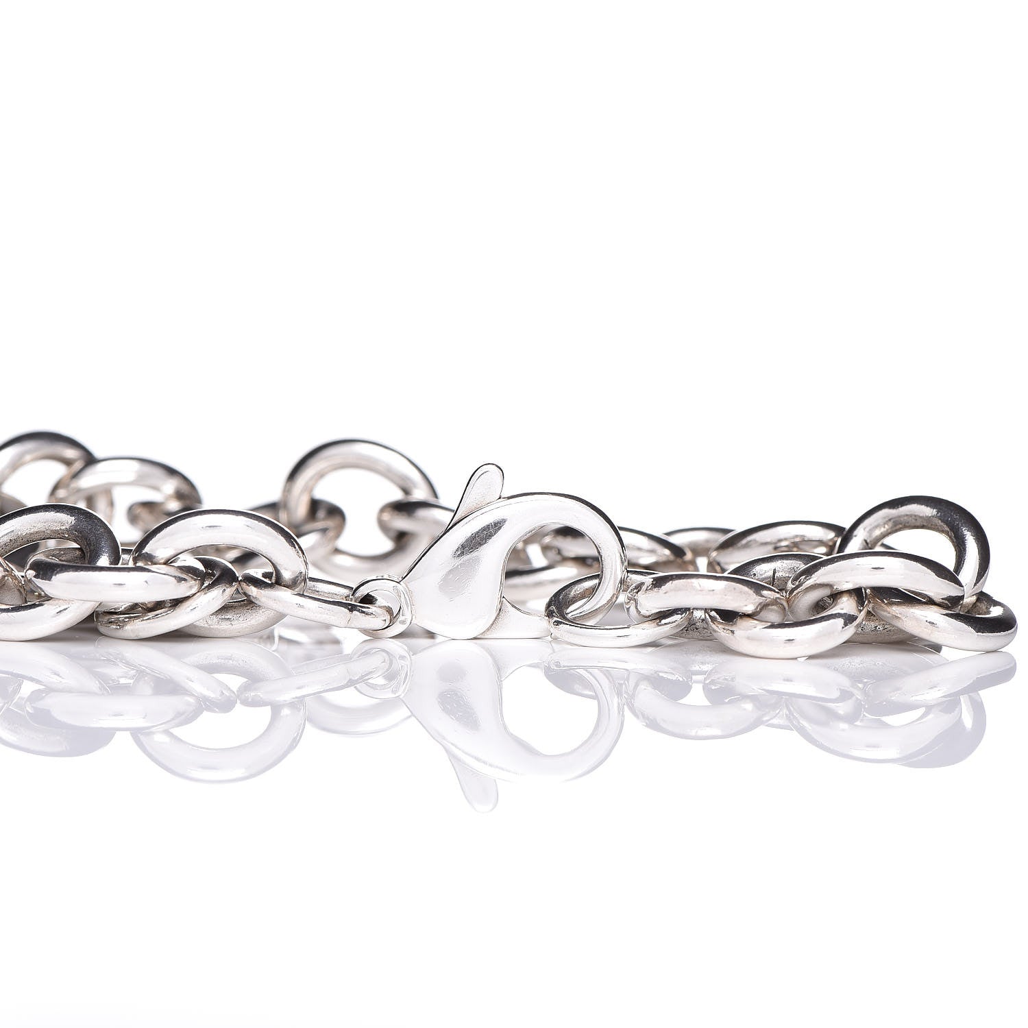 Tiffany Sterling Silver Heart Tag Charm Bracelet 4 of 5