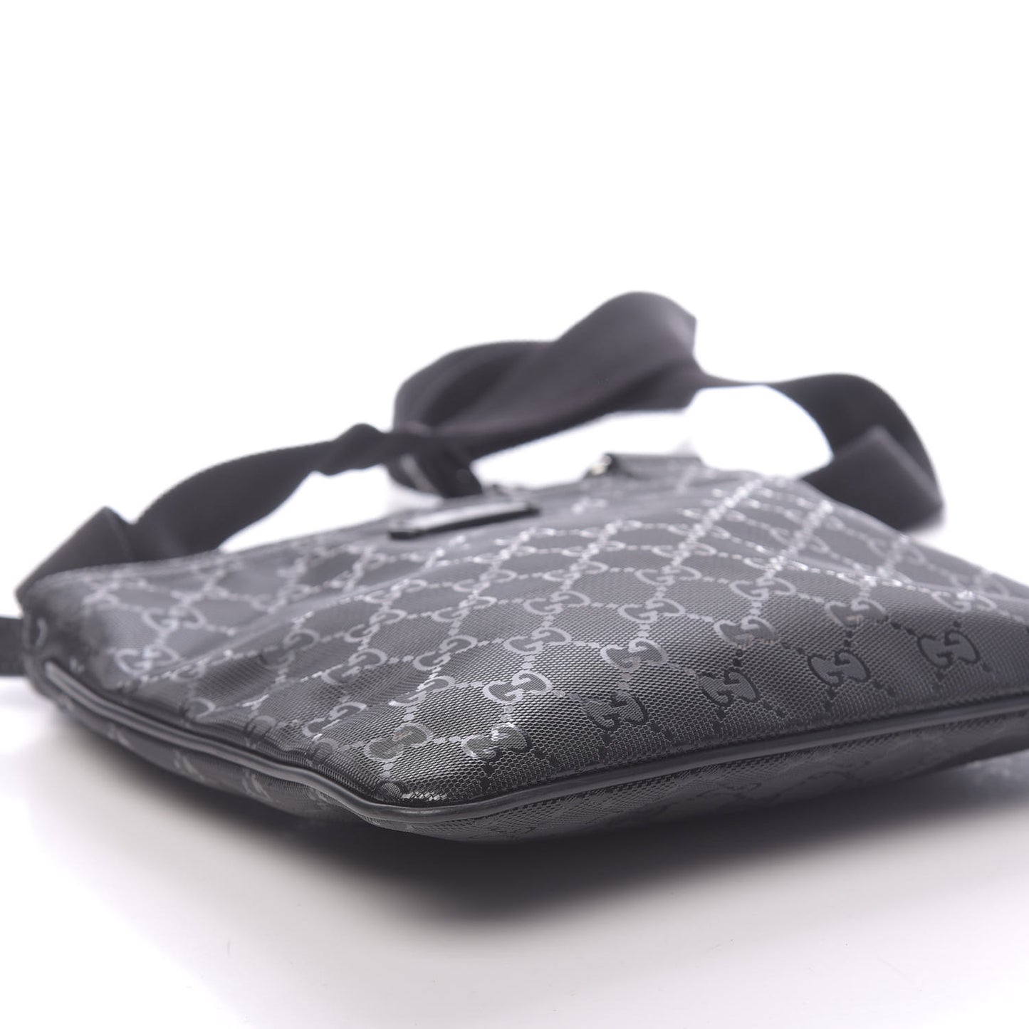 Imprime Monogram Small Flat Messenger Bag Black
