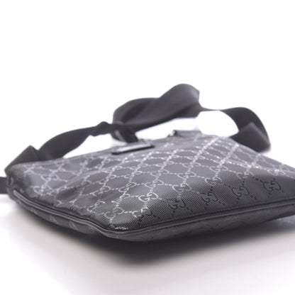 Gucci Imprime Monogram Small Flat Messenger Bag Black 8 of 10