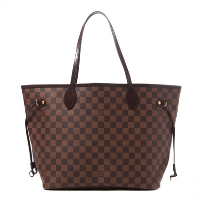 Louis Vuitton Damier Ebene Neo Neverfull MM Rose Ballerine 1 of 8