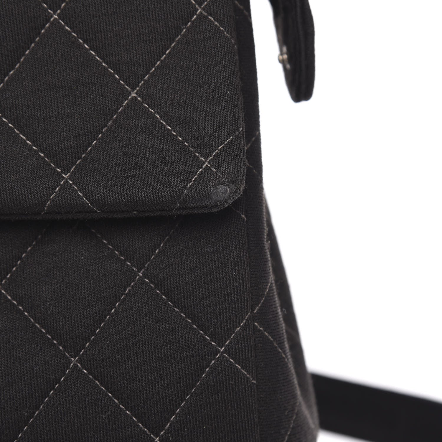 Chanel Jersey Quilted Backpack Black 10 of 14