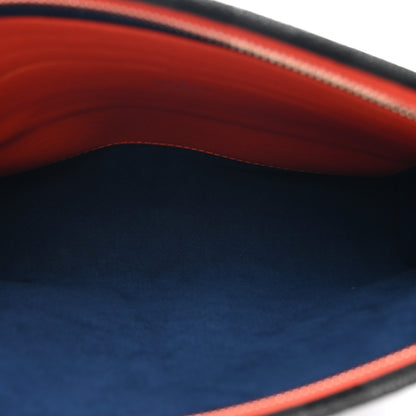 Louis Vuitton Epi Damier Graphite Pochette Voyage MM Blue Grey 5 of 7