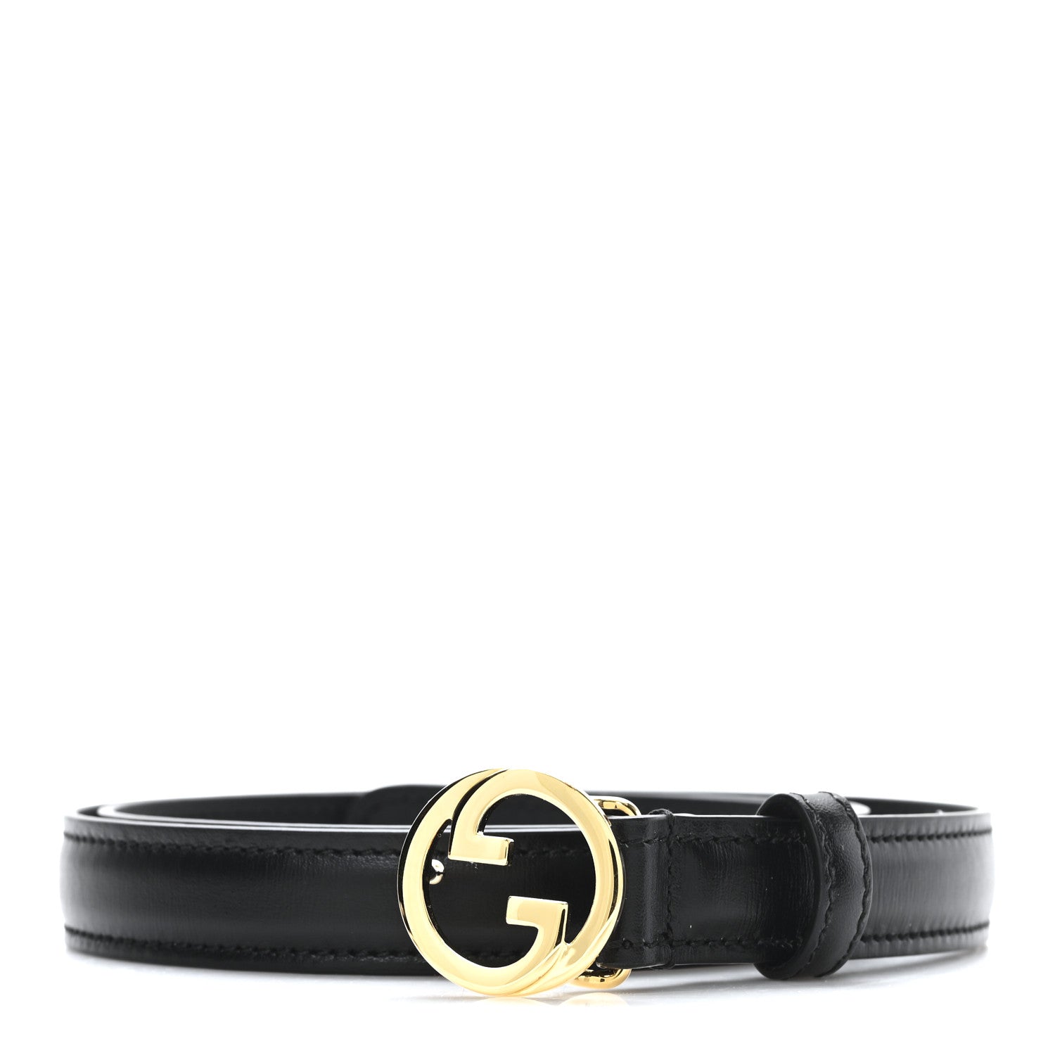 Gucci Ciny Lux Calfskin Blondie 30mm Belt 85 34 Black 1 of 4