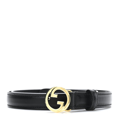 Gucci Ciny Lux Calfskin Blondie 30mm Belt 85 34 Black 1 of 4