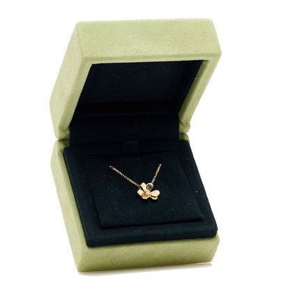 Van Cleef & Arpels 18K Yellow Gold Diamond Mini Frivole Pendant Necklace 6 of 6